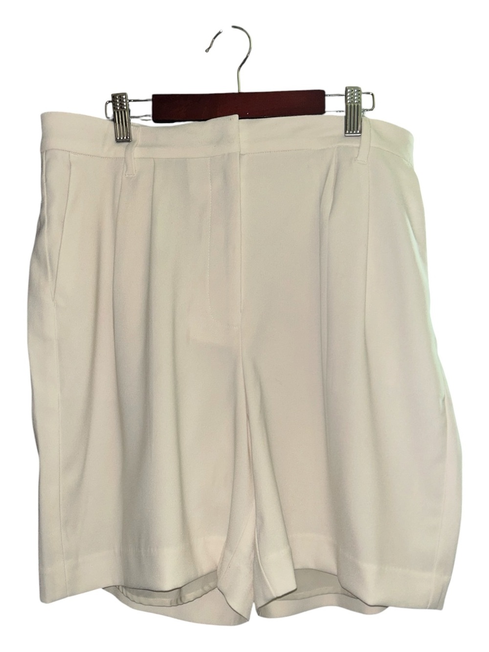 Express Cream Tailored High-Rise Shorts